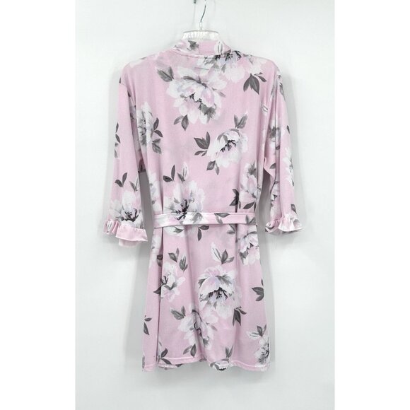 LAURA ASHLEY 2 piece set robe slip nightgown floral sleep lounge sleepwear M - Picture 5 of 11